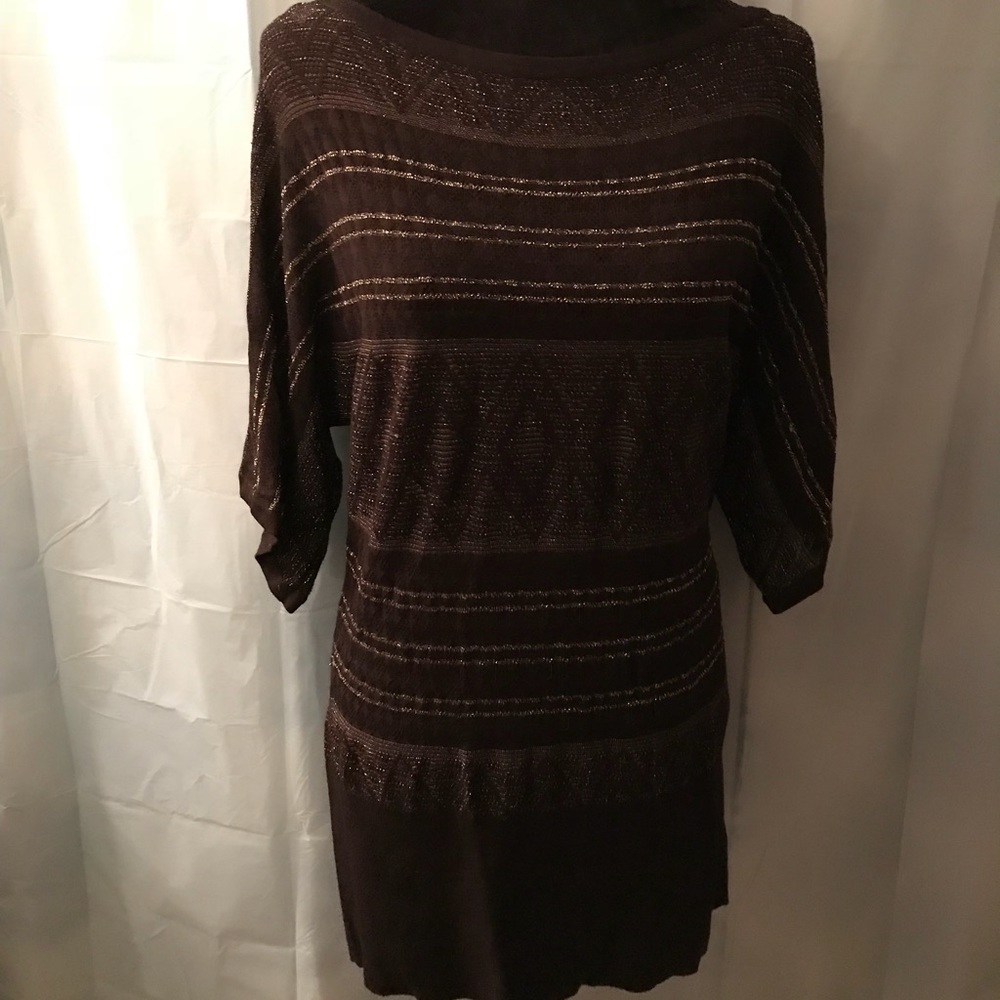 🦋 WHBM Sweater Dress, Black & Shimmer!